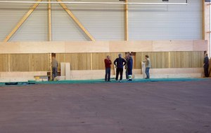 LE MONTAGE DE LA NOUVELLE BUTE DE TIR