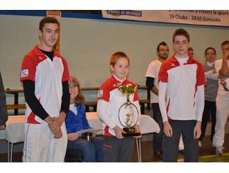 YOANN, CEDRIC ET EVANN VAINQUEURS DU CHALLENGE DE LA VILLE DE PARAY.