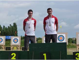 EVANN CHAMPION DE BOURGOGNE ET CEDRIC MEDAILLE D'ARGENT